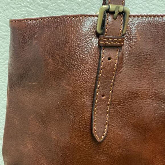 Floto Venezia Leather Shopper Tote Bag - Picture 3 of 9